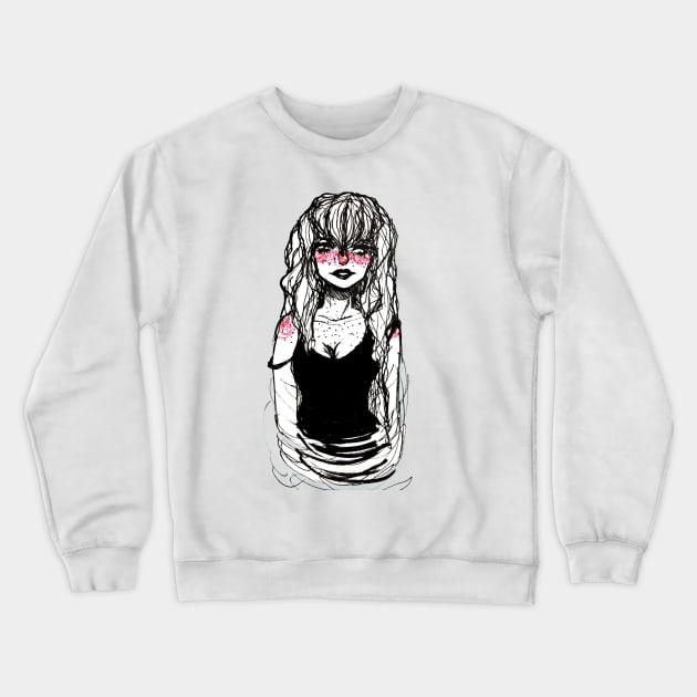 Sleep Deprived Crewneck Sweatshirt by SiobhanAislinn